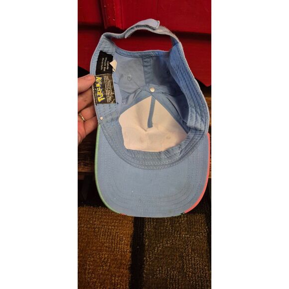 2016 Pokemon Kids OSFM Baseball Cap Hat Adjustable Back Pikachu Squirtle EUC - Picture 4 of 4